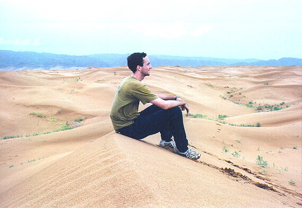 Self portrait in a Chinese dessert, 1999