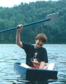 At Linda & Tony's lake, 1989