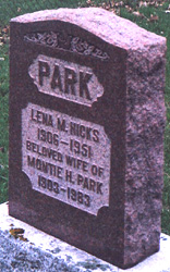 Tombstone in Cultus Cemetery